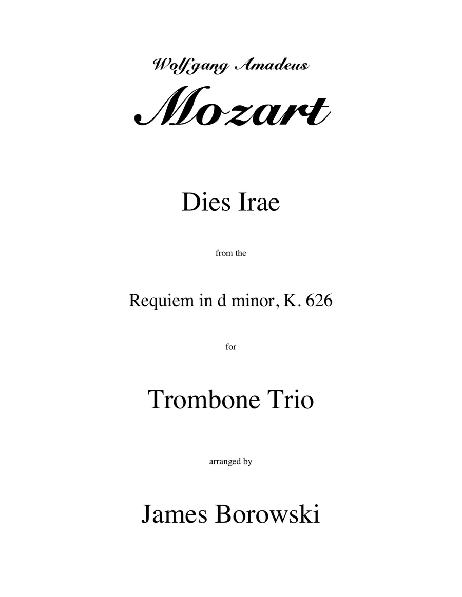 Dies Irae - from Mozart Requiem in d minor