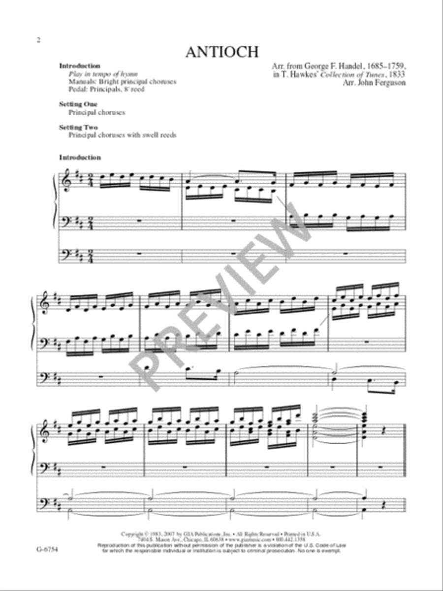 Hymn Harmonizations for Organ - Volume 2 Organ scores gallery preview page 5