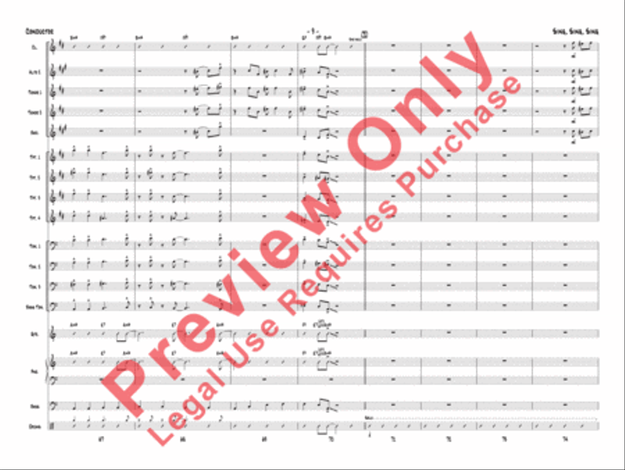 Sing, Sing, Sing Sing, Sing, Sing Jazz Ensemble scores gallery preview page 12