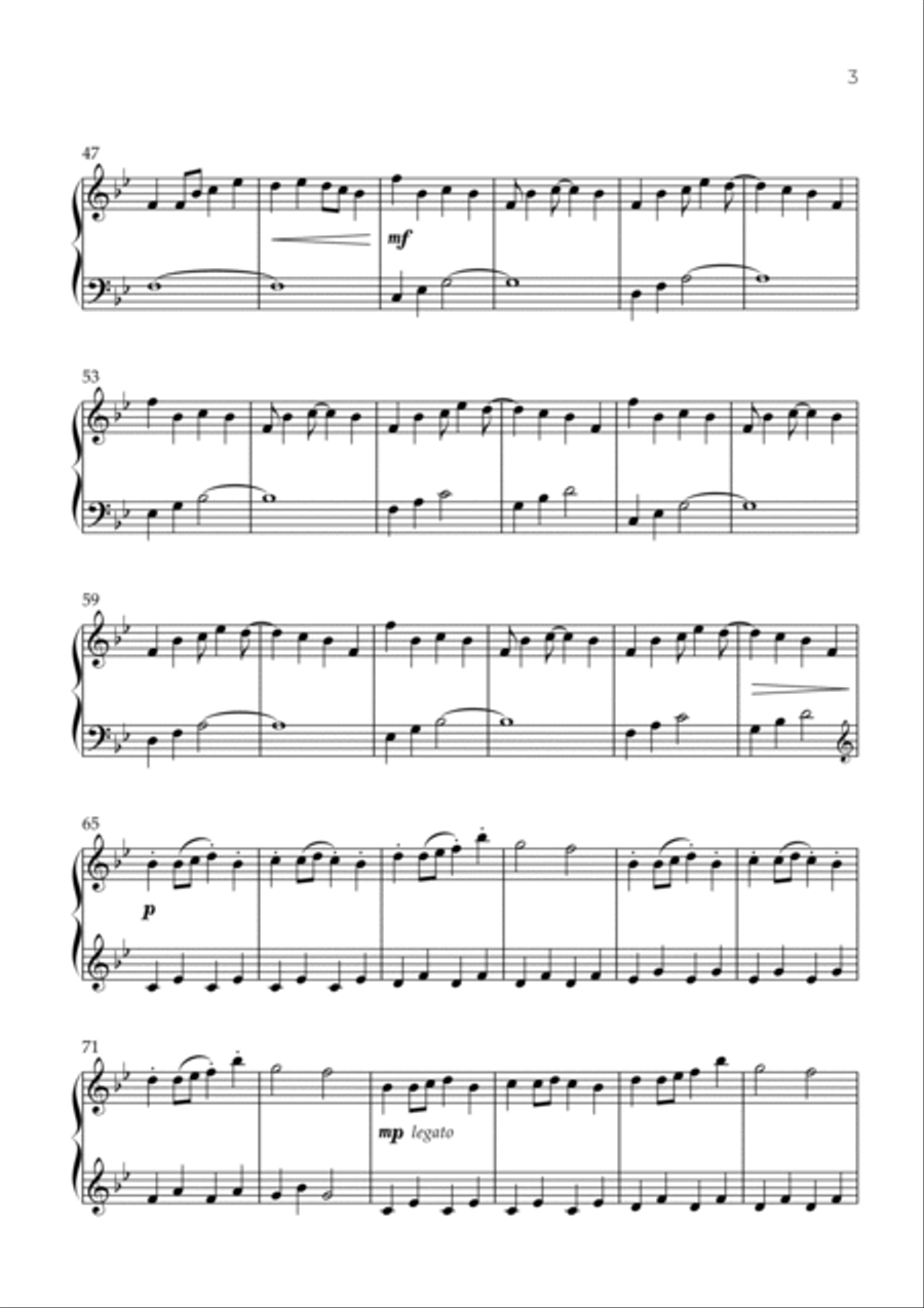 Hopes & Dreams Save The World His Theme Easy Piano scores gallery preview page 3