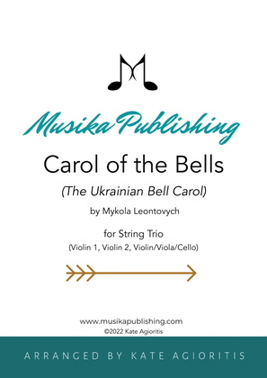 Book cover for Carol of the Bells (Ukrainian Bell Carol) - String Trio