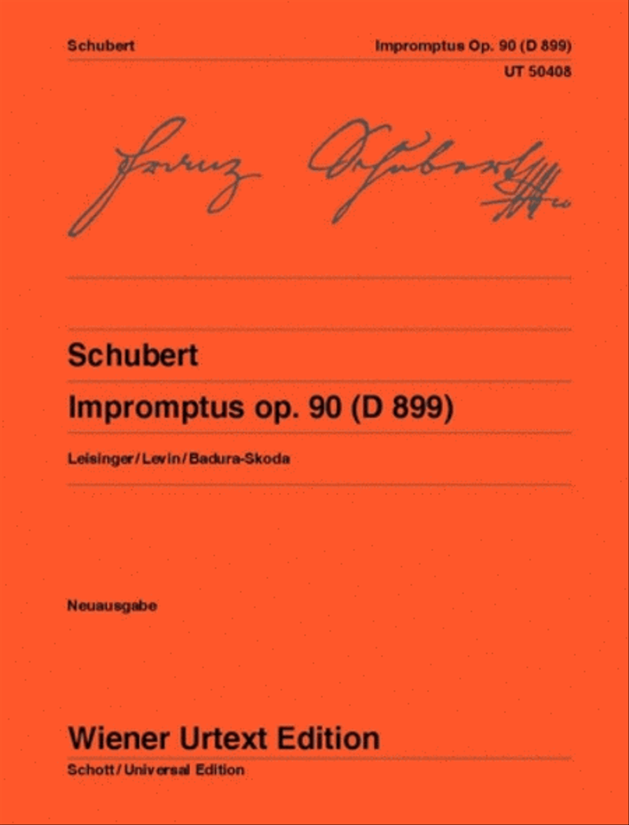 Book cover for Impromptus Op. 90 D 899