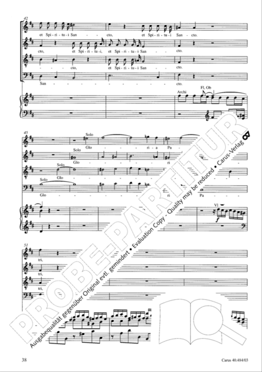 Magnificat in D ATB scores gallery preview page 39