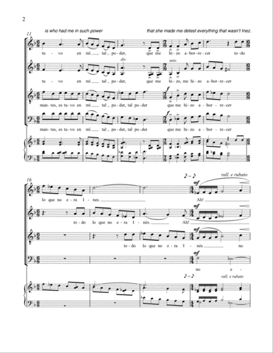Y berenjenas con queso (And Eggplant with Cheese) 4-Part scores gallery preview page 3