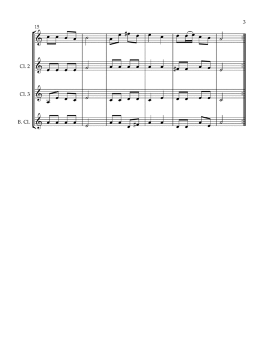 Sing We Now of Christmas Sing We Now of Christmas Woodwind Ensemble scores gallery preview page 3