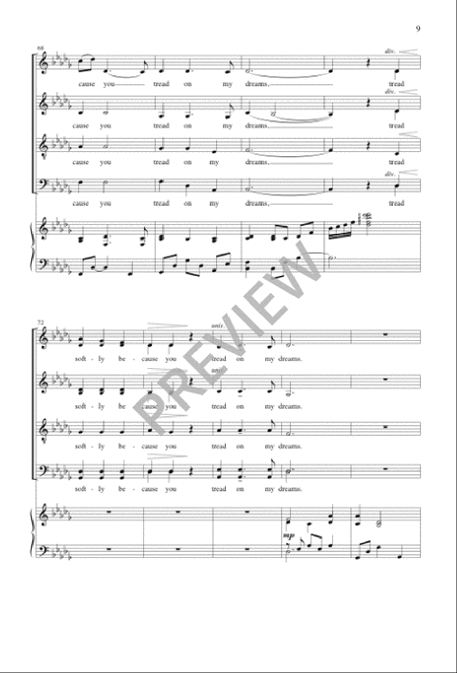 Under Your Feet Divisi scores gallery preview page 10