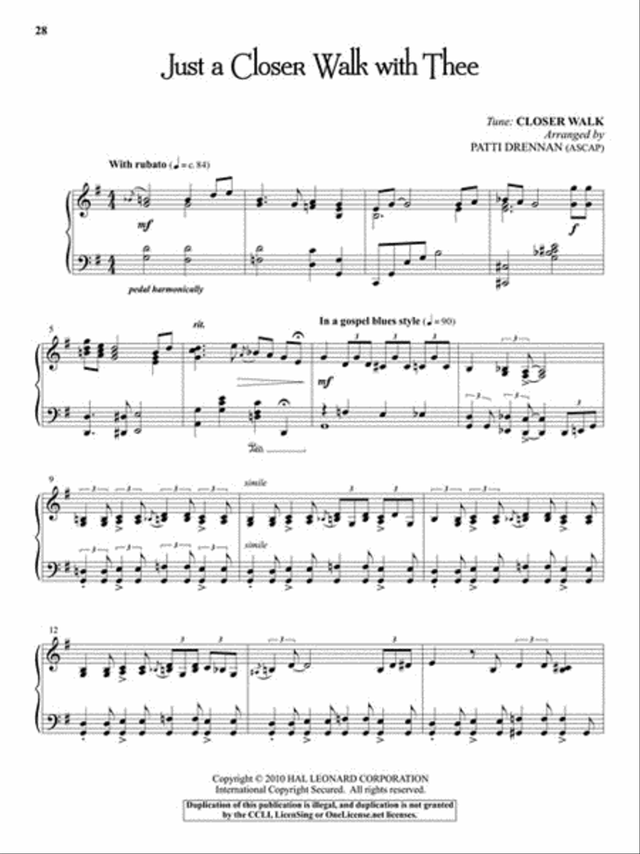 Gospel Gold Gospel Gold Piano Solo scores gallery preview page 8