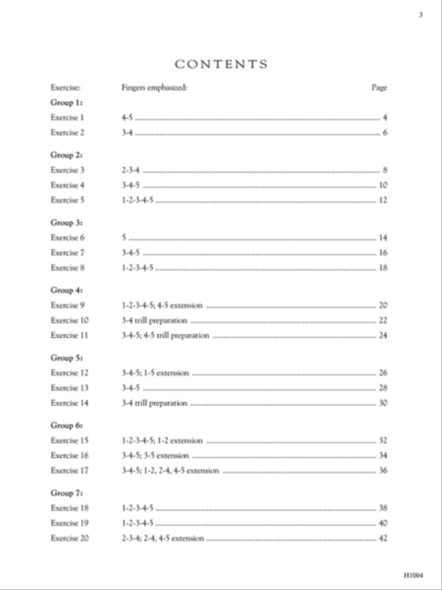 Hanon -- The Virtuoso Pianist, Part I - Preparatory Exercises