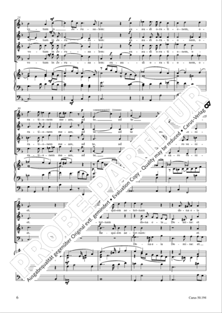 Requiem in D minor 4-Part scores gallery preview page 7