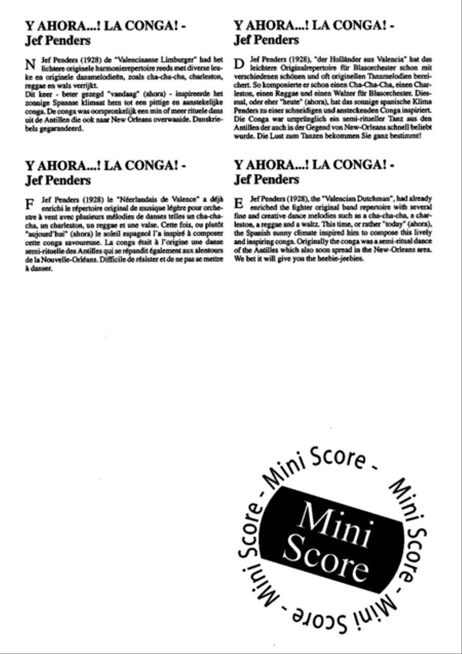 Y Ahora. . .! la Conga! Big Band scores gallery preview page 5