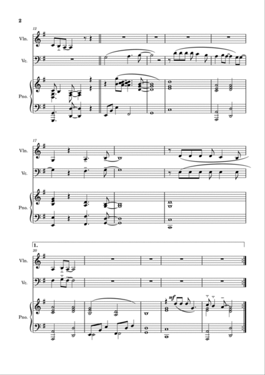 Shallow Shallow Piano Trio scores gallery preview page 2