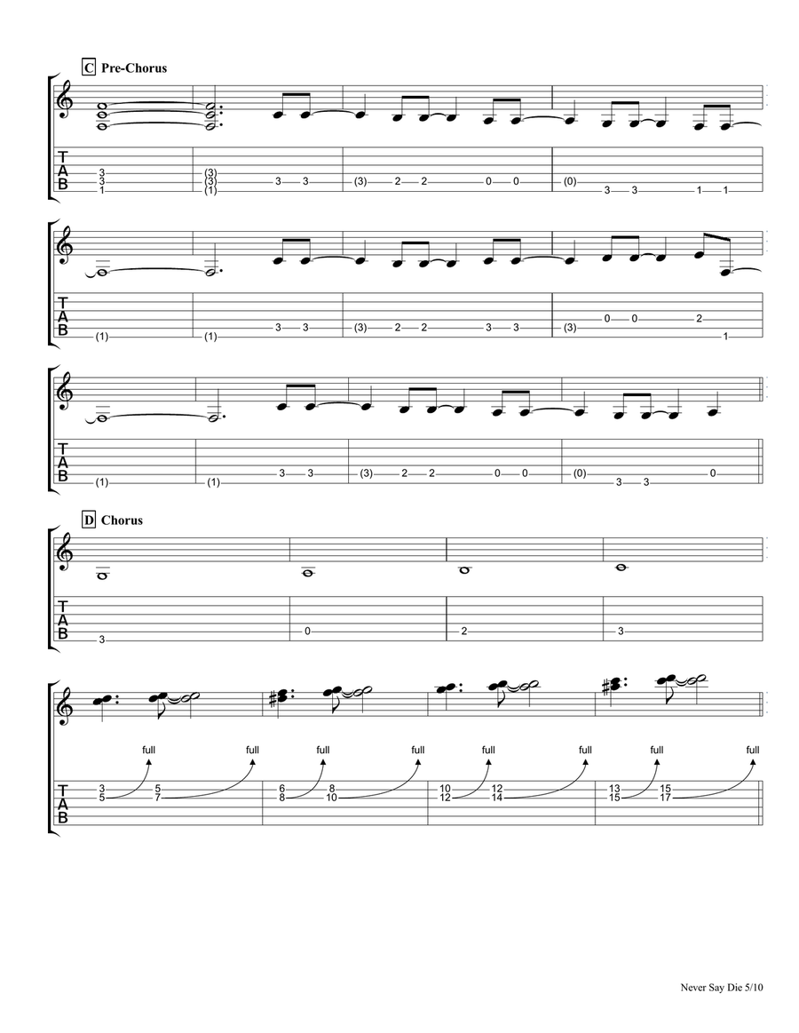 Never Say Die Never Say Die Small Ensemble scores gallery preview page 5