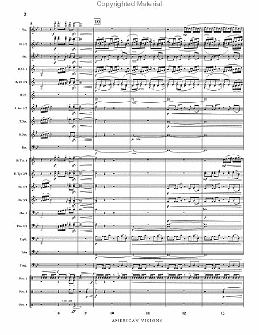 American Visions American Visions Concert Band scores gallery preview page 3