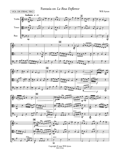 Music for Three (score and part set)