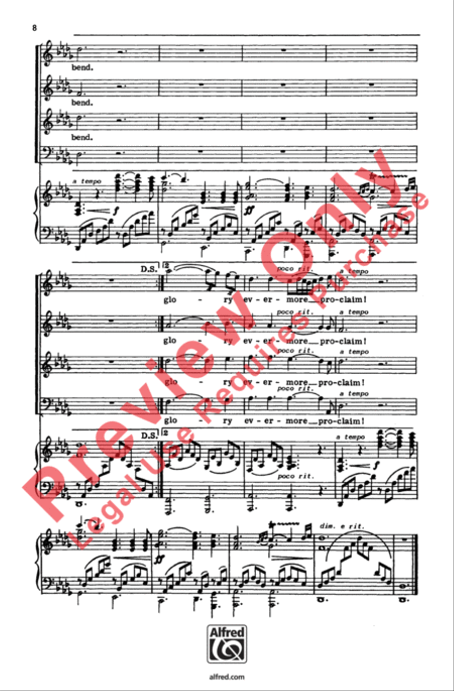 O Holy Night 4-Part scores gallery preview page 8