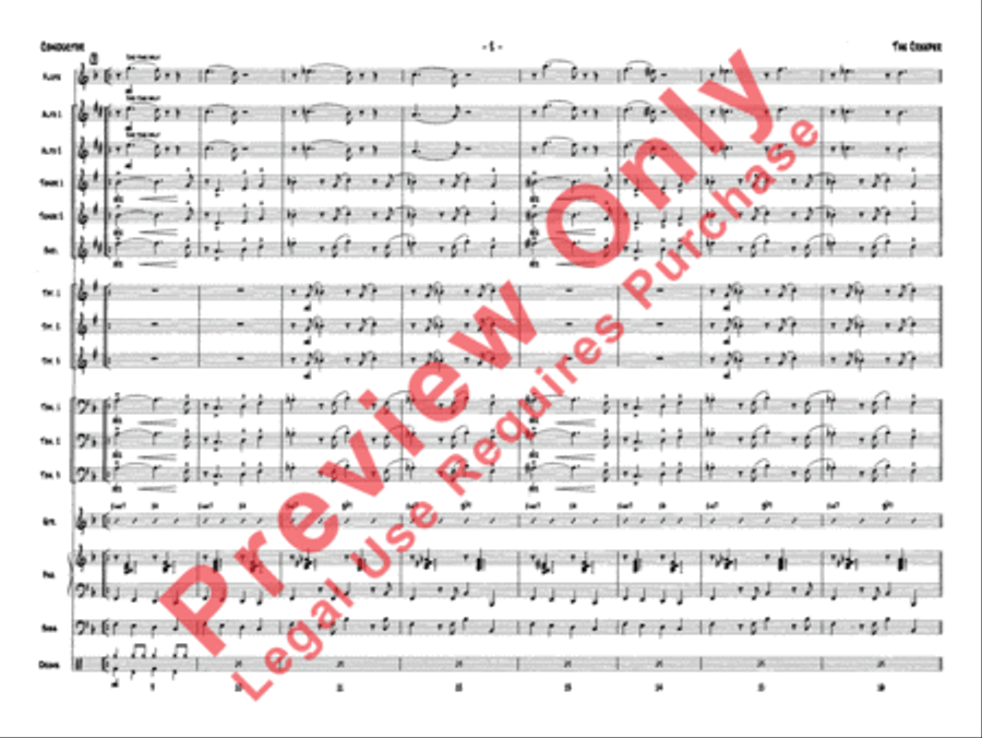 The Creeper (score only) Jazz Ensemble scores gallery preview page 5