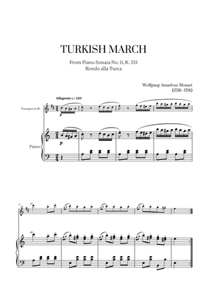 W. A. Mozart - Turkish March (Alla Turca) for Trumpet in Bb and Piano