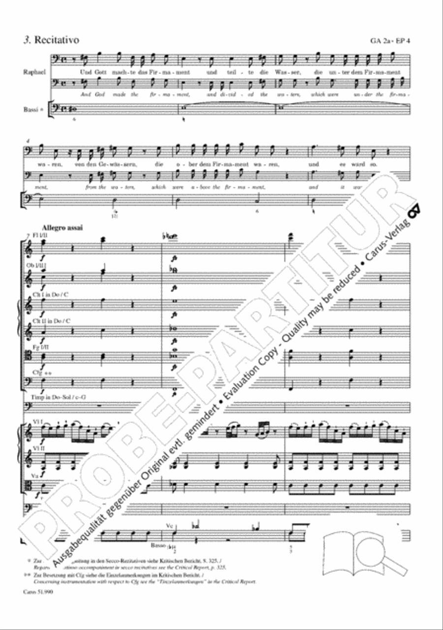 The Creation (Die Schopfung) 4-Part scores gallery preview page 55