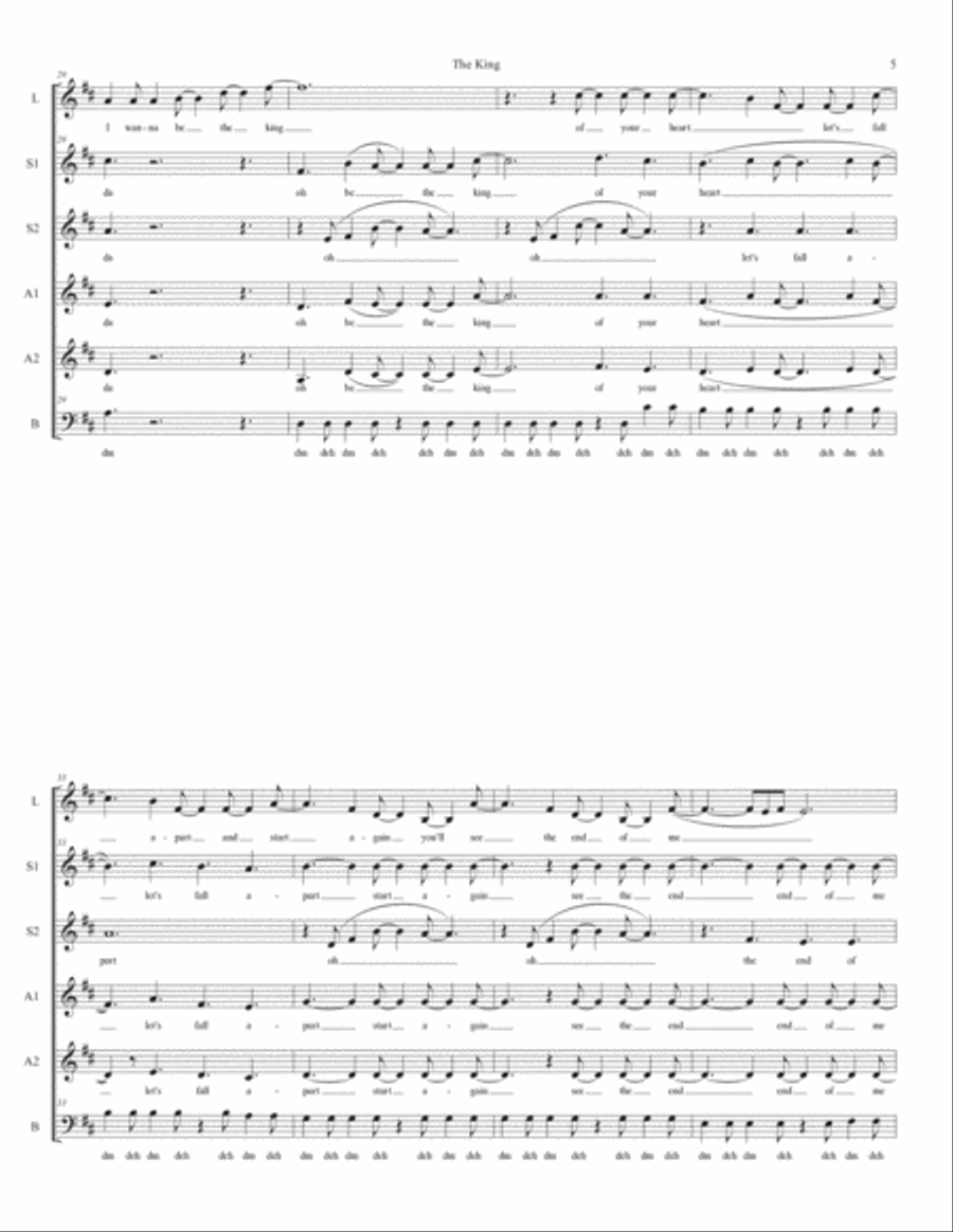 The King The King SSAA scores gallery preview page 5