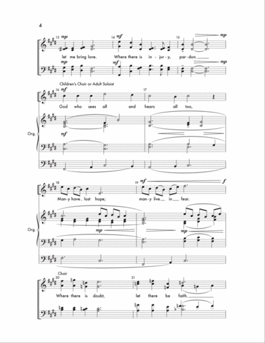 Prayer For The Congregation Divisi scores gallery preview page 3