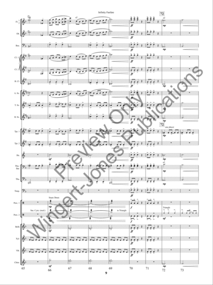 Infinity Fanfare Concert Band scores gallery preview page 12