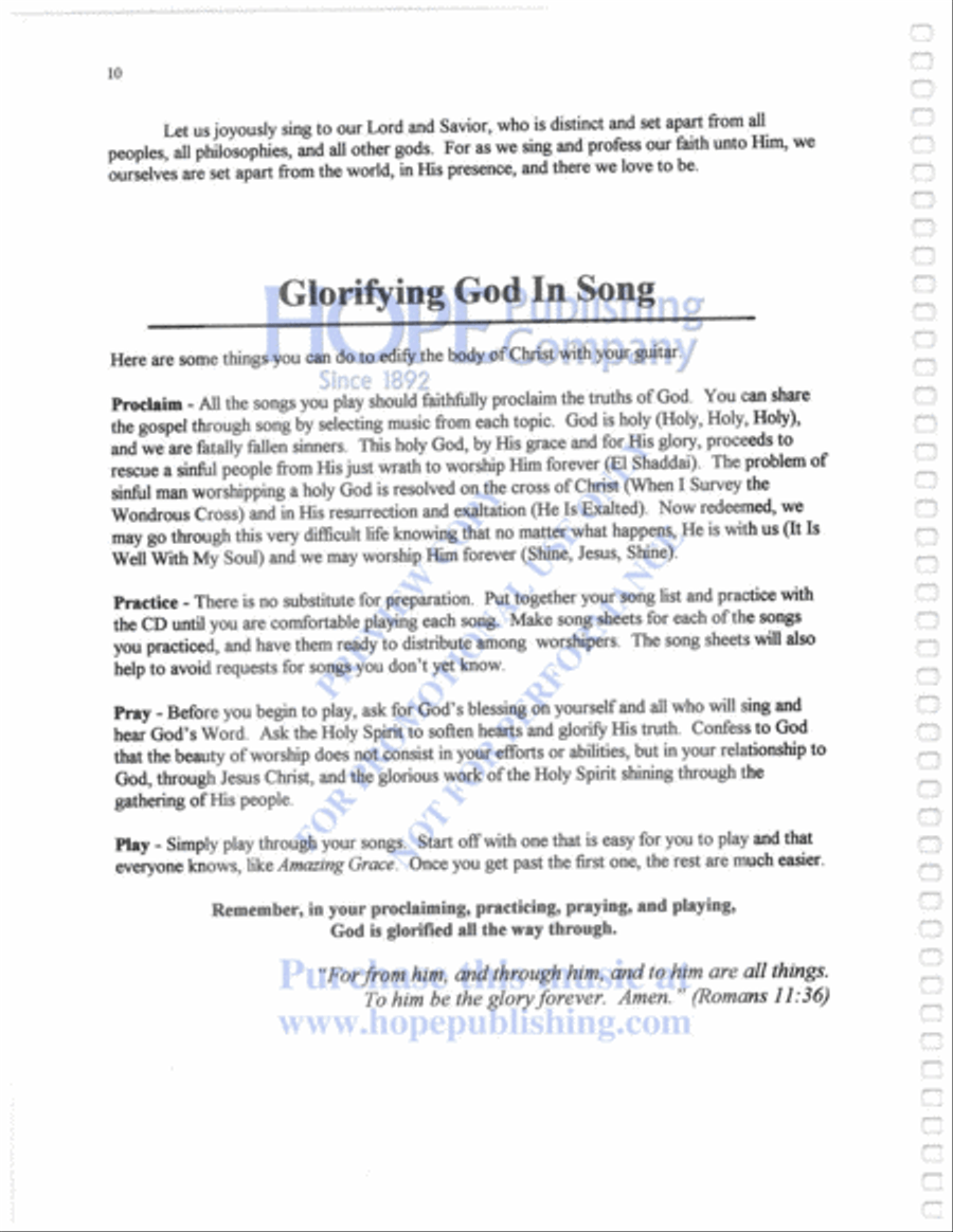 Praise and Worship Guitar with CD Guitar Solo scores gallery preview page 13
