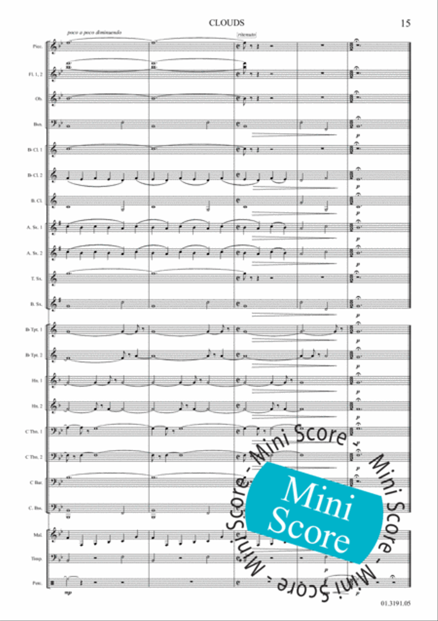 Clouds Concert Band scores gallery preview page 21