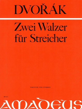 Book cover for 2 Waltzes op. 54/1&4