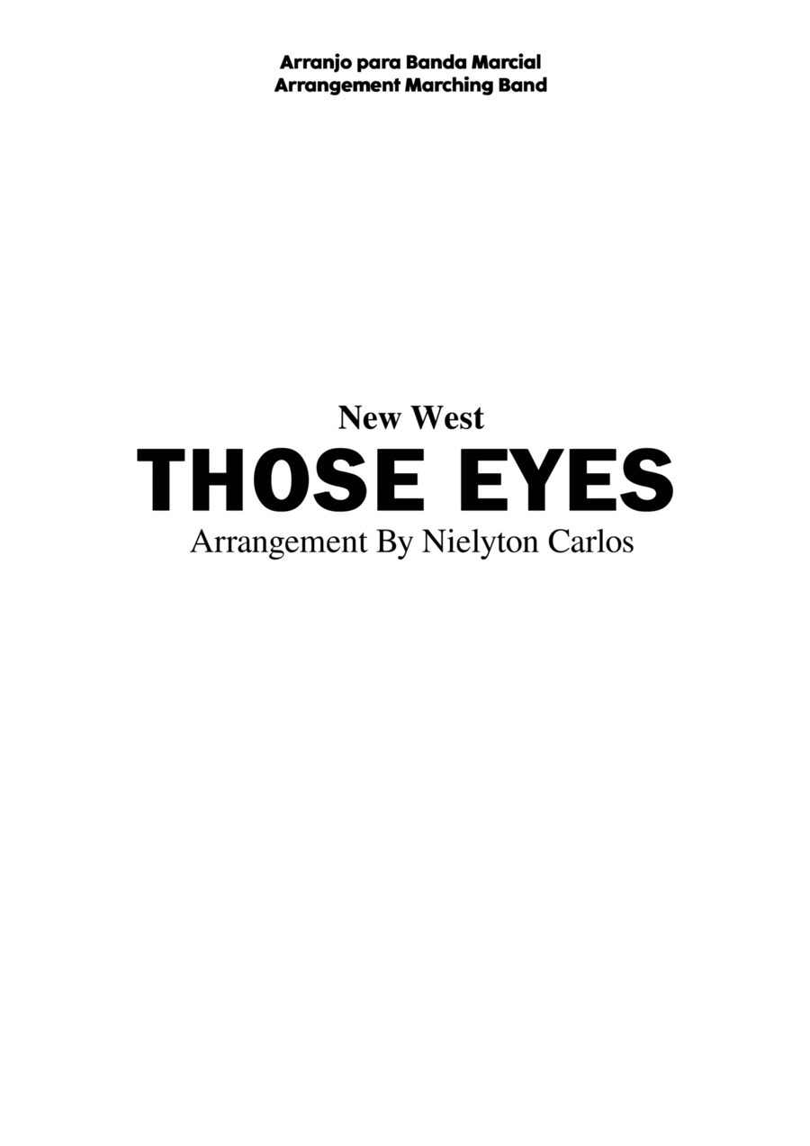 Those Eyes - Arrangement By Nielyton Carlos Marching Band scores gallery preview page 1