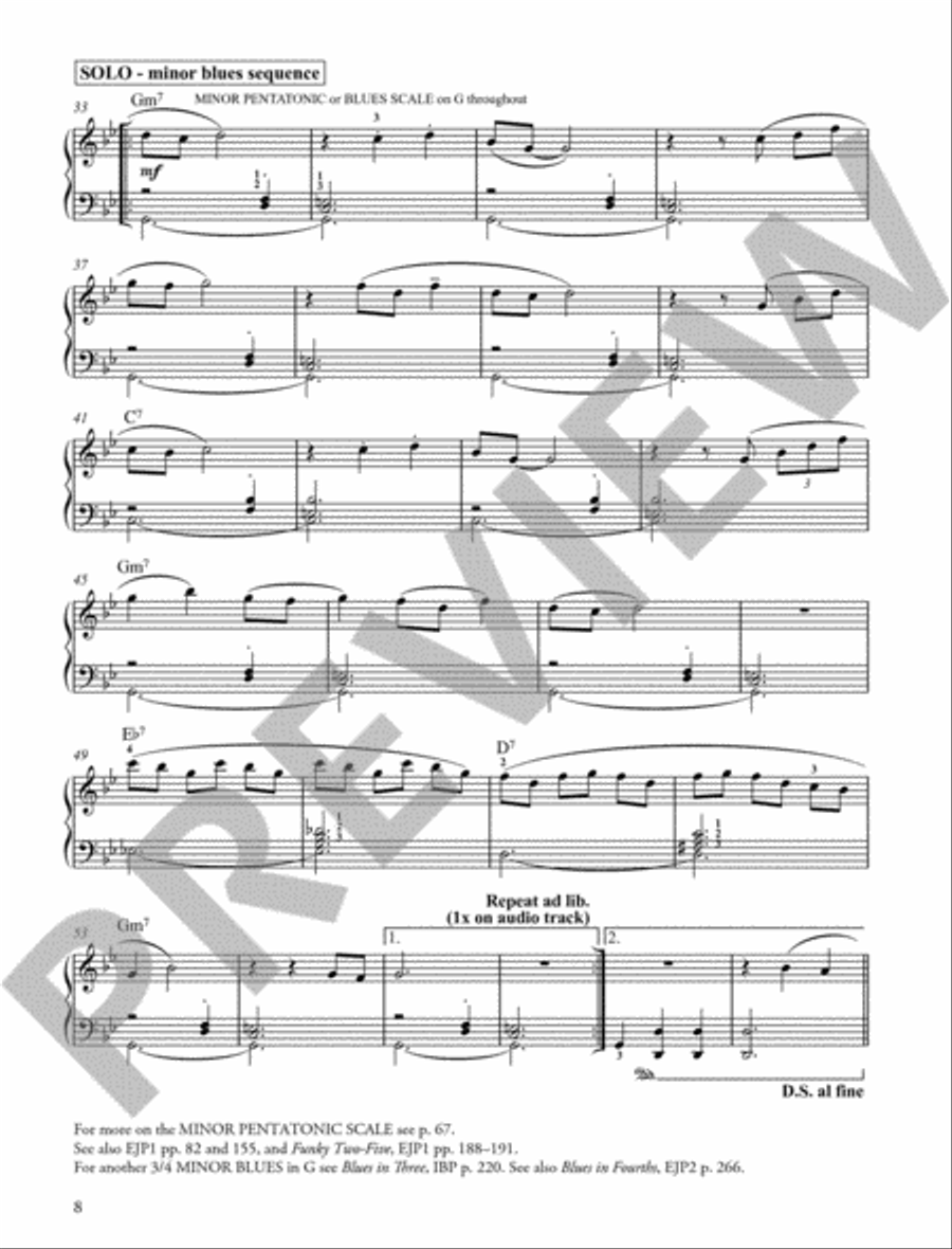 Jazz, Latin and Modern Collection Piano Solo scores gallery preview page 4