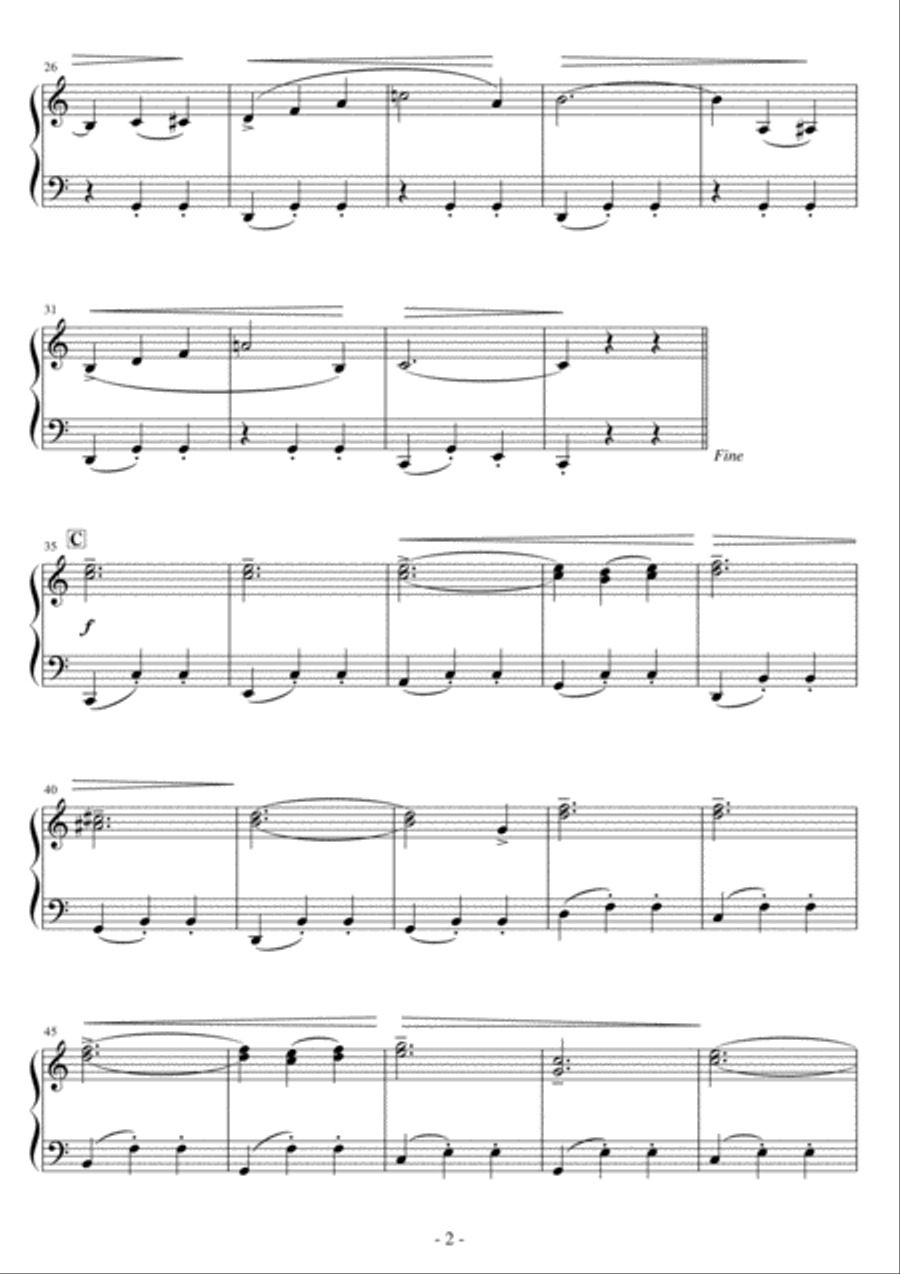 The Ambassador Retires Easy Piano scores gallery preview page 2
