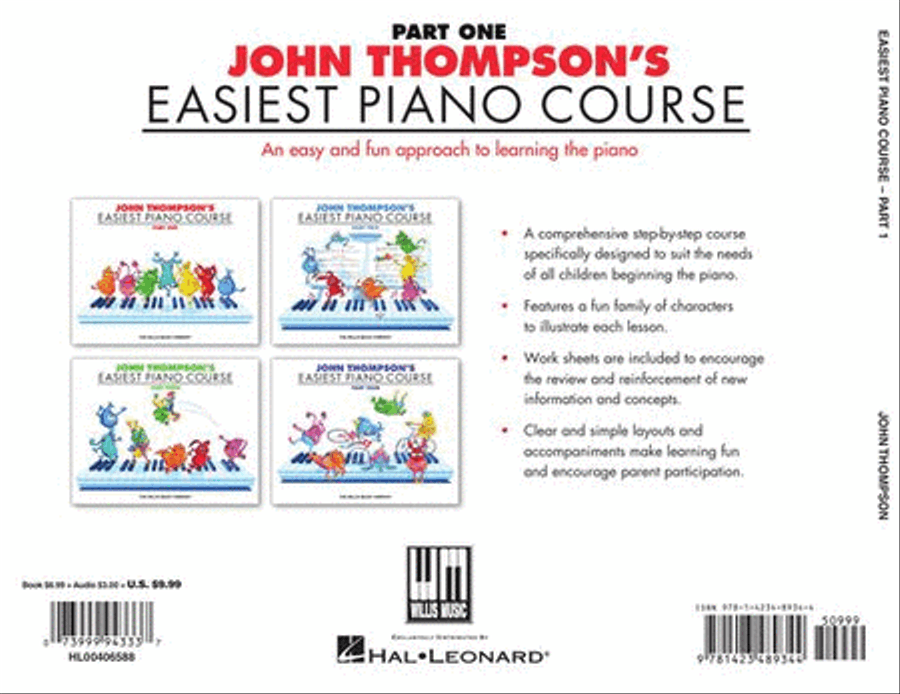 John Thompson's Easiest Piano Course – Part 1 – Book/Audio Piano Method scores gallery preview page 9