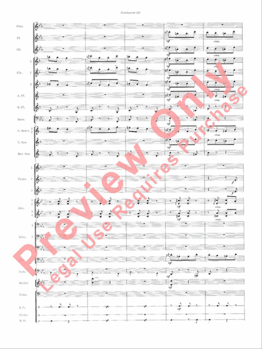 Carmen Suite Concert Band scores gallery preview page 22