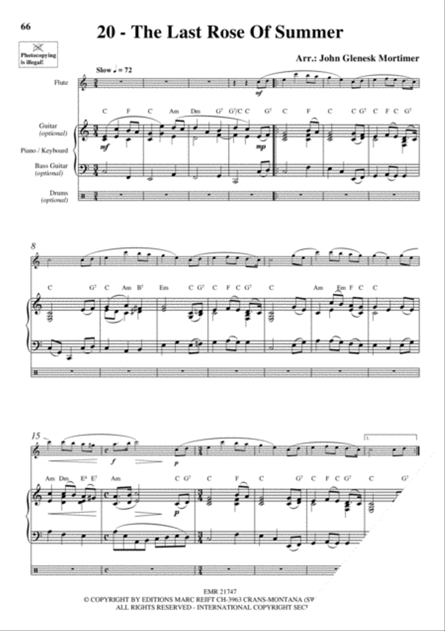 20 Celtic Hits Flute Solo scores gallery preview page 22