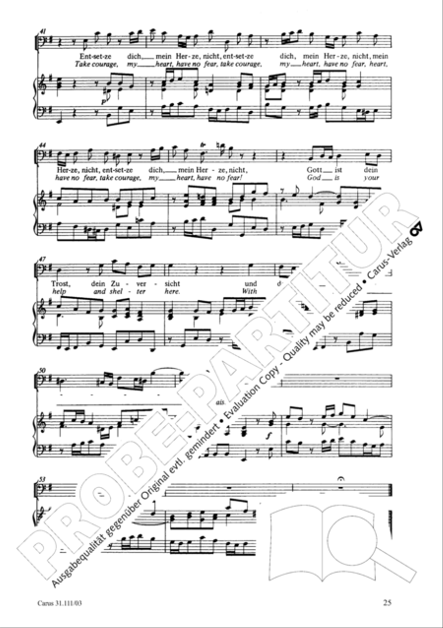 God's will is best, it shall be done (Was mein Gott will, das g'scheh allzeit) 4-Part scores gallery preview page 26