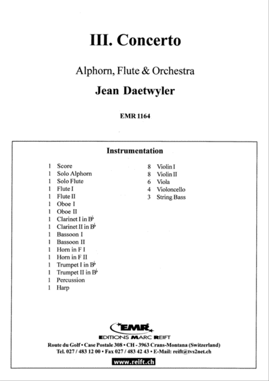 3. Alphorn Concerto Orchestra scores gallery preview page 2