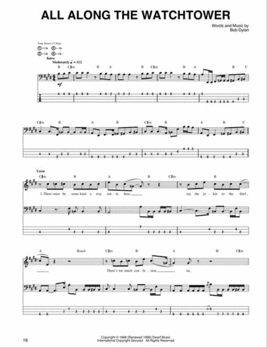 Monster Book of Rock Bass Tab Bass Guitar Tablature scores gallery preview page 7