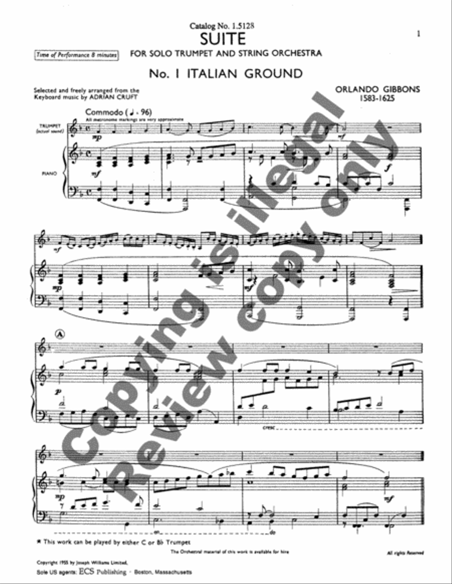 Suite for Trumpet and Strings Trumpet scores gallery preview page 3