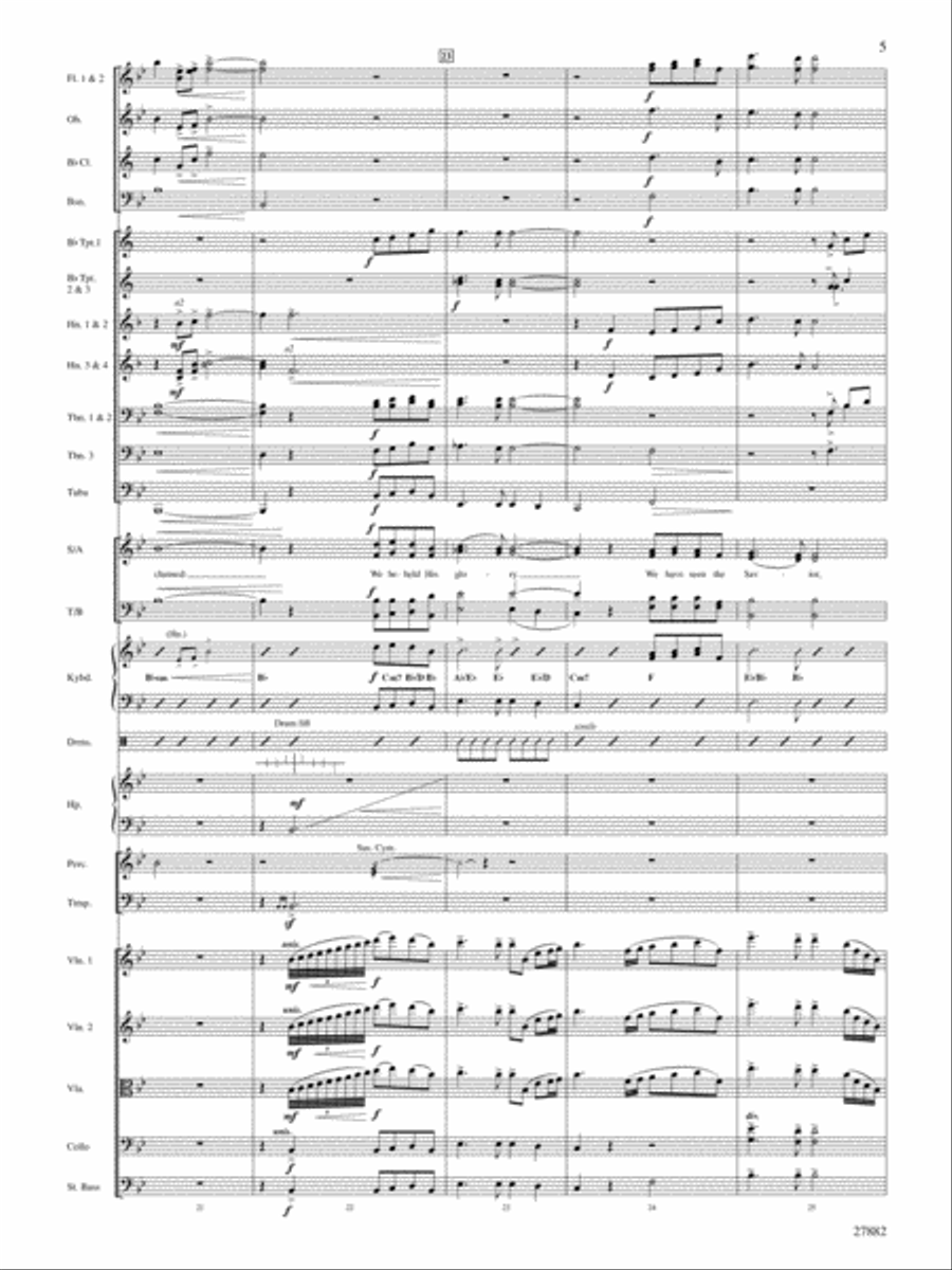 We Beheld His Glory Choir scores gallery preview page 6