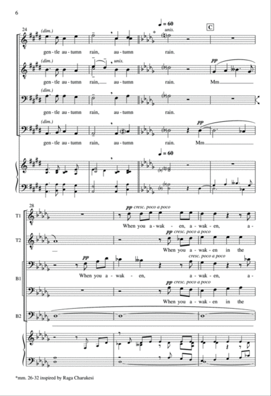 Do Not Stand at My Grave and Weep TTBB scores gallery preview page 6