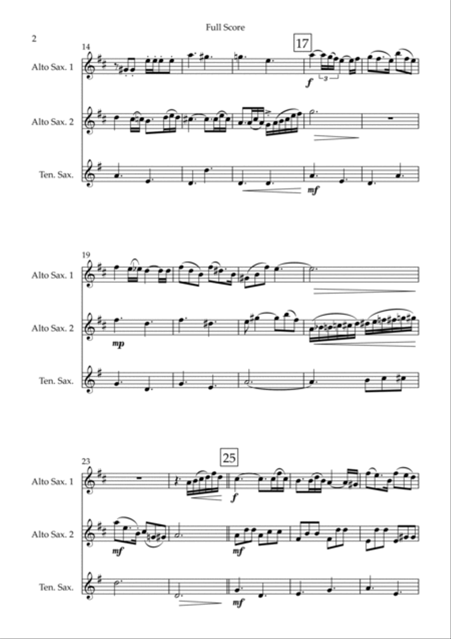 Married Life Woodwind Trio scores gallery preview page 2
