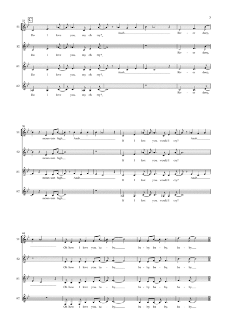 River Deep - Mountain High SSA scores gallery preview page 3