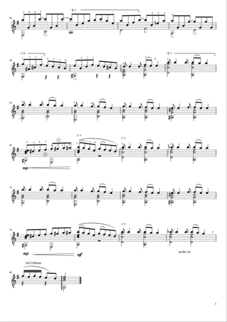 South American Dances Classical Guitar scores gallery preview page 5