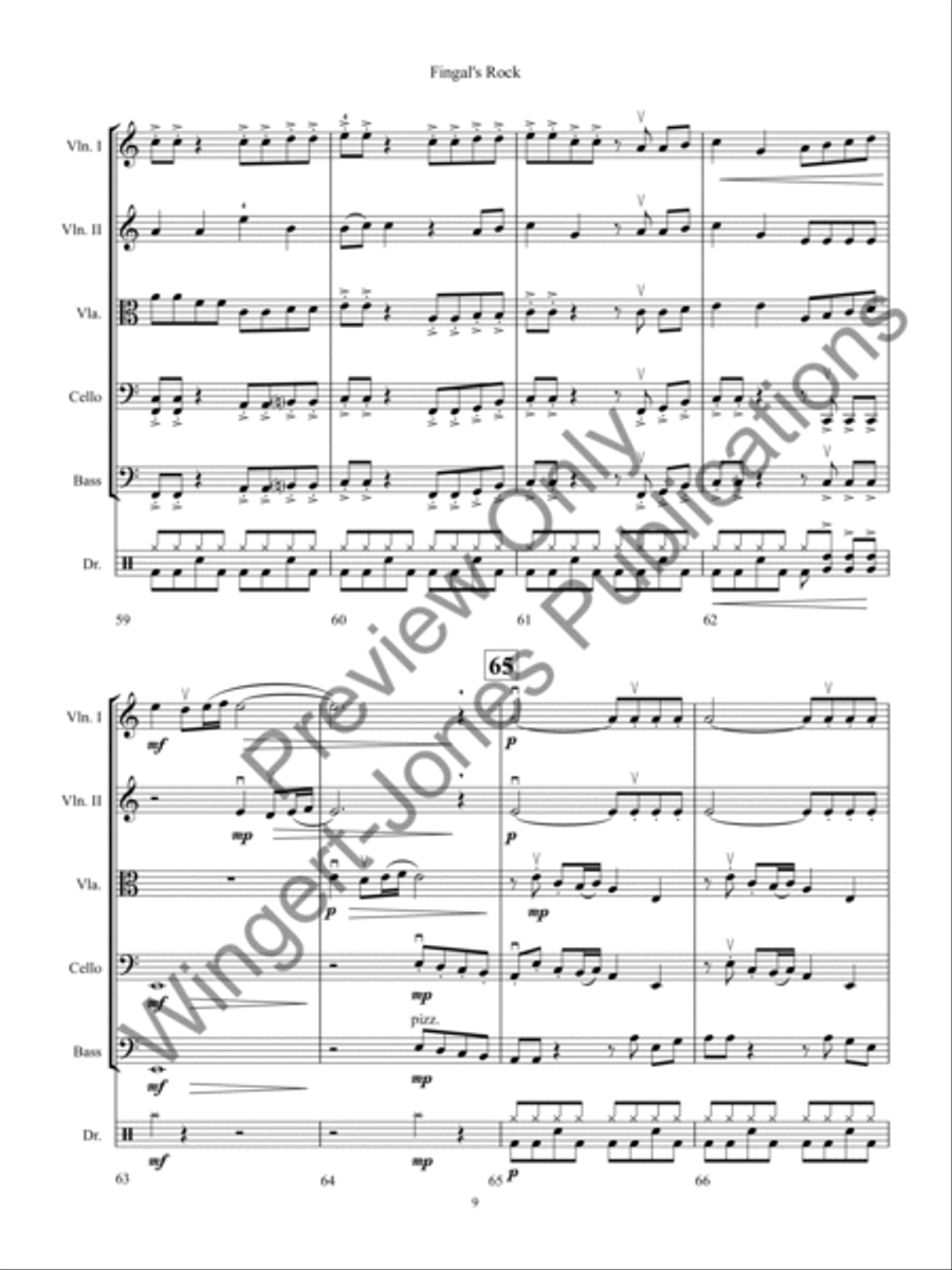 Fingal's Rock String Orchestra scores gallery preview page 12