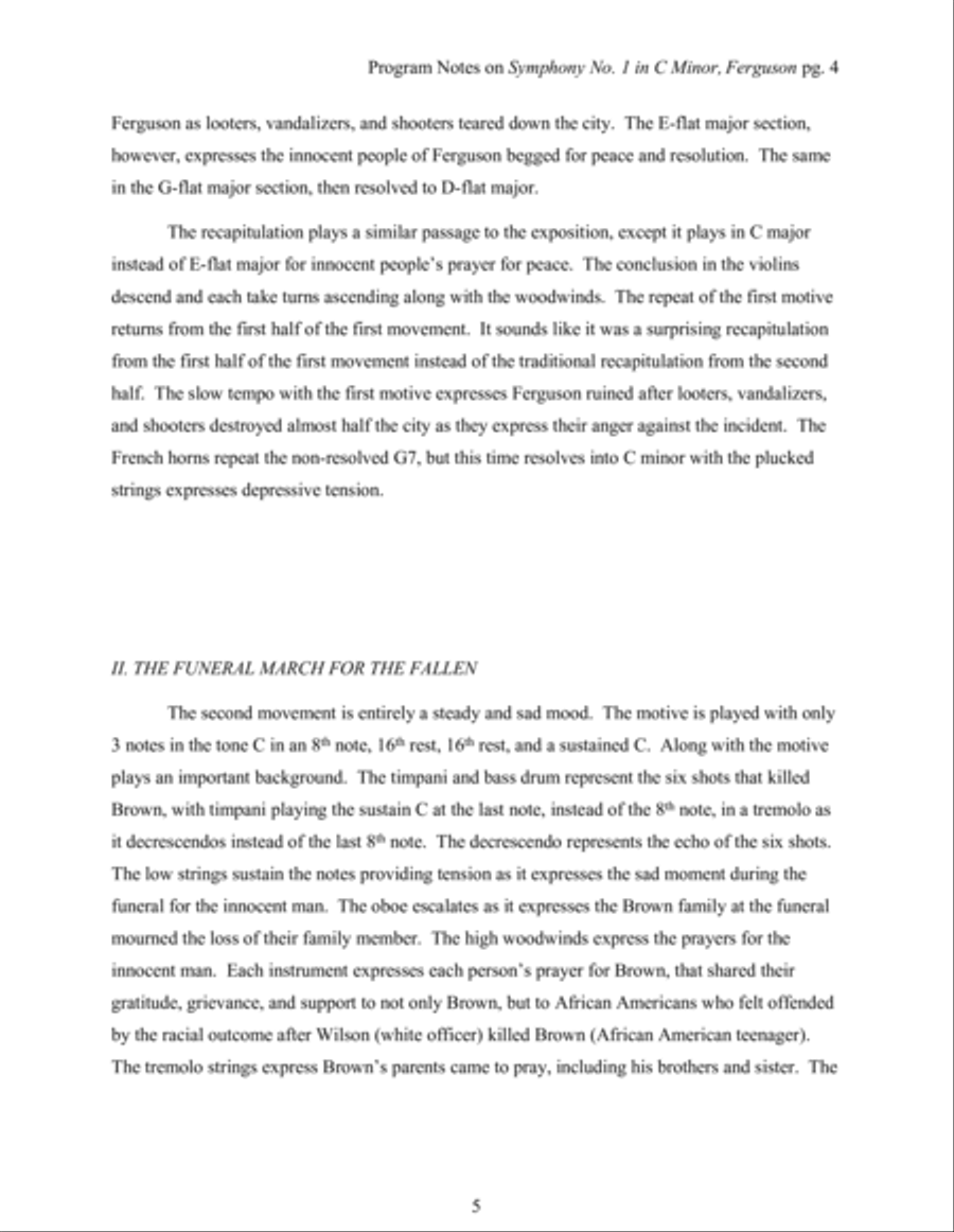 Symphony No. 1 in C Minor, Ferguson Full Orchestra scores gallery preview page 5