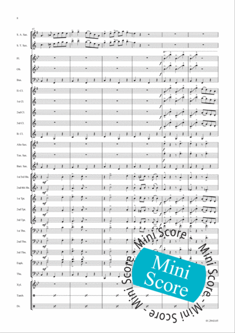 Yakety Sax Concert Band scores gallery preview page 15