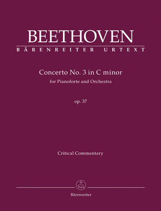 Book cover for Concerto for Pianoforte and Orchestra Nr. 3 C minor op. 37