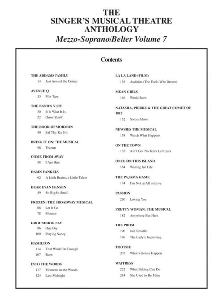 Singer's Musical Theatre Anthology – Volume 7