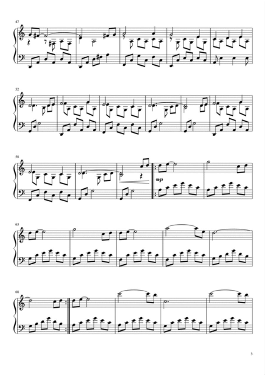 Seascape (from November) Piano Solo scores gallery preview page 3