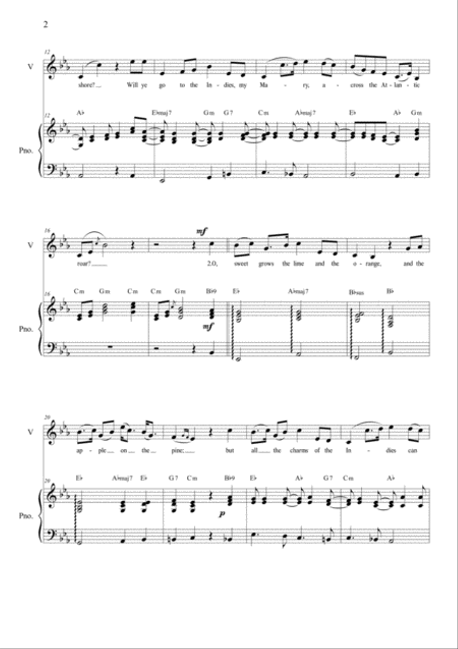 Will Ye Go to the Indies 4-Part scores gallery preview page 4